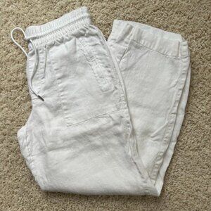 Athleta Retreat Linen High Rise Wide Leg Pant